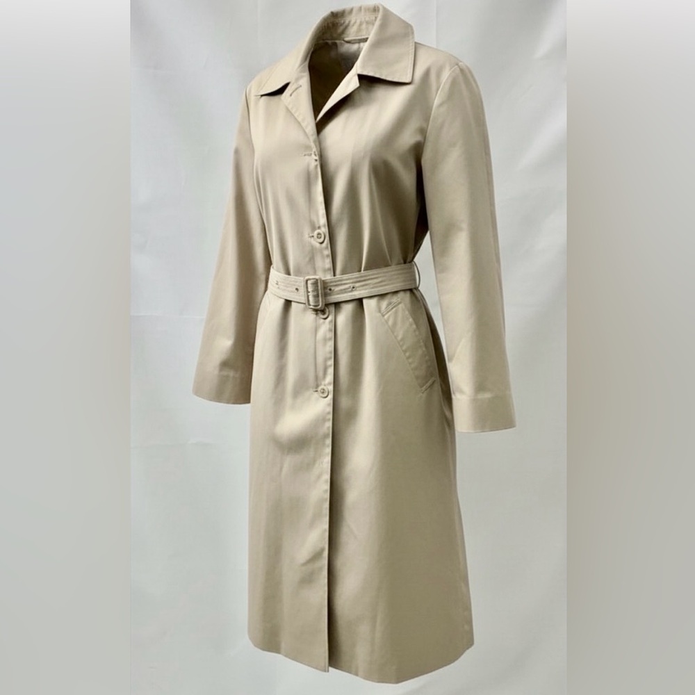 London Fog women's beige unlined trench coat - Picture 1 of 8